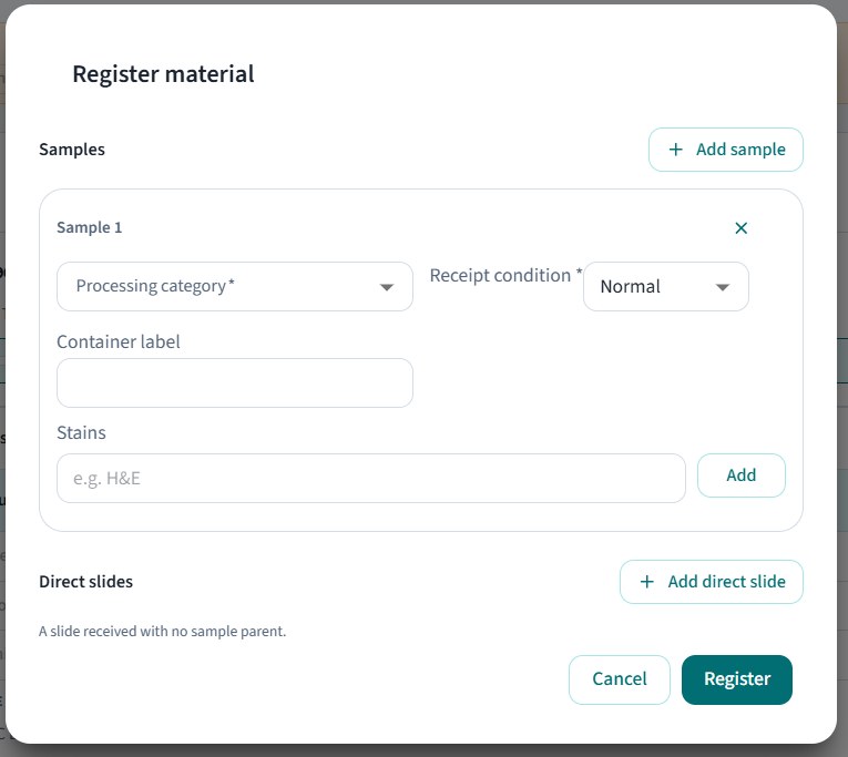 Case registration